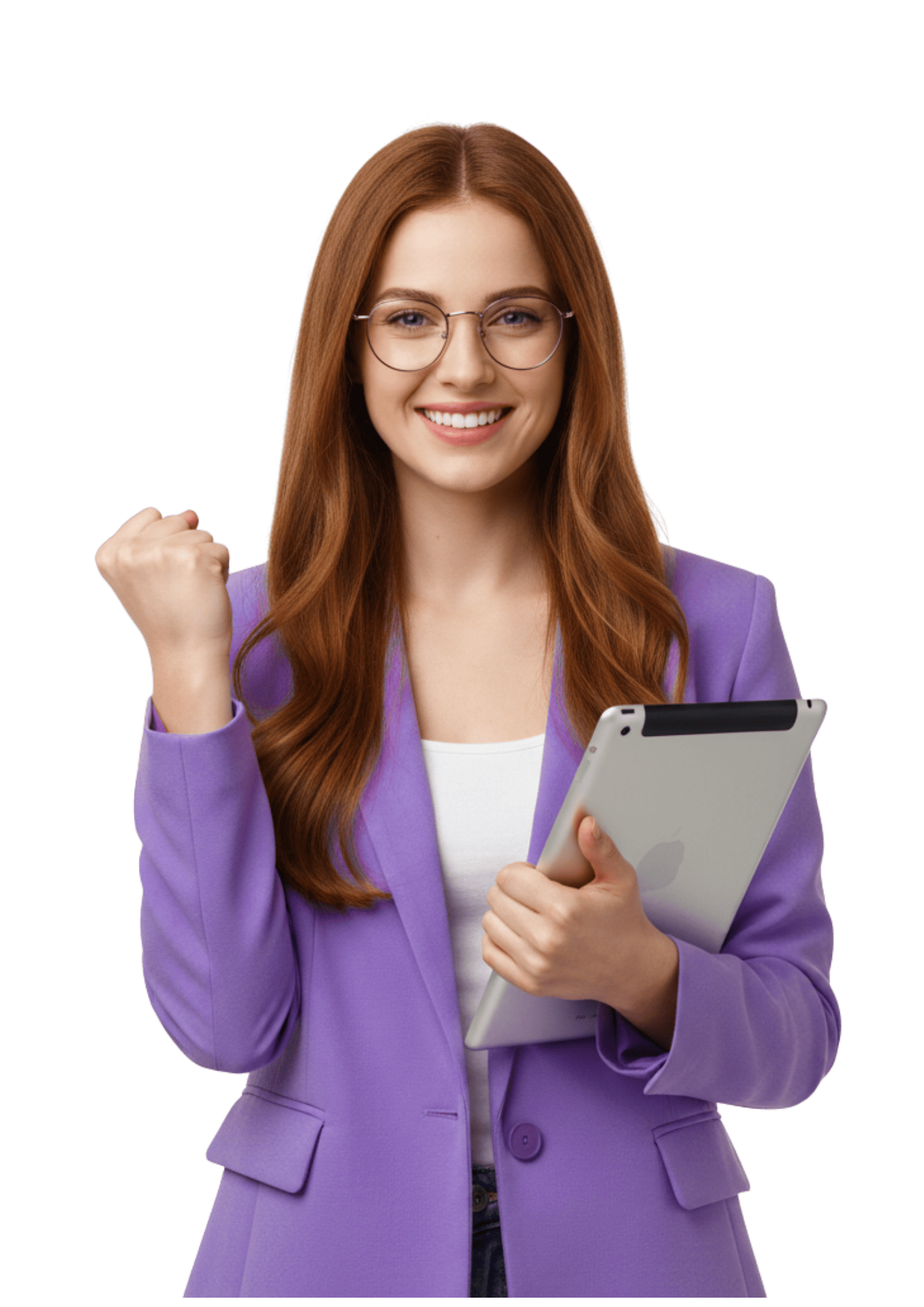 cheerful young woman